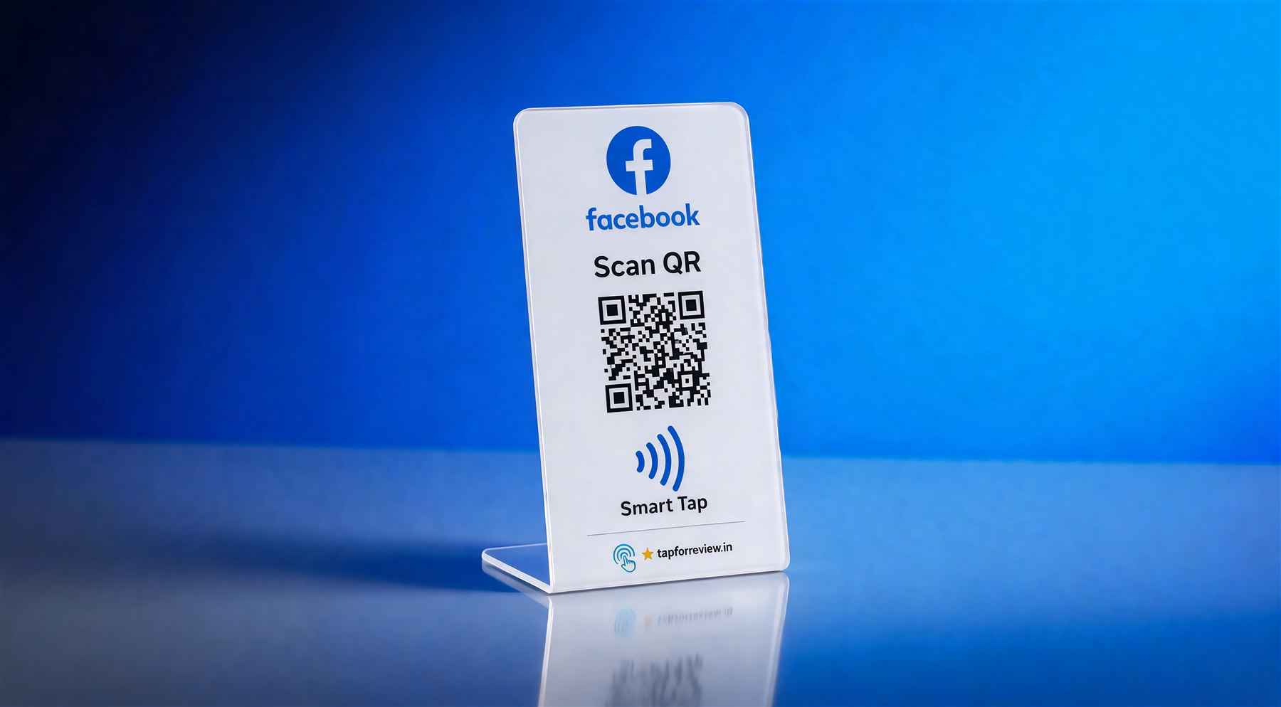 Smart Tap Facebook tap-and-scan stand