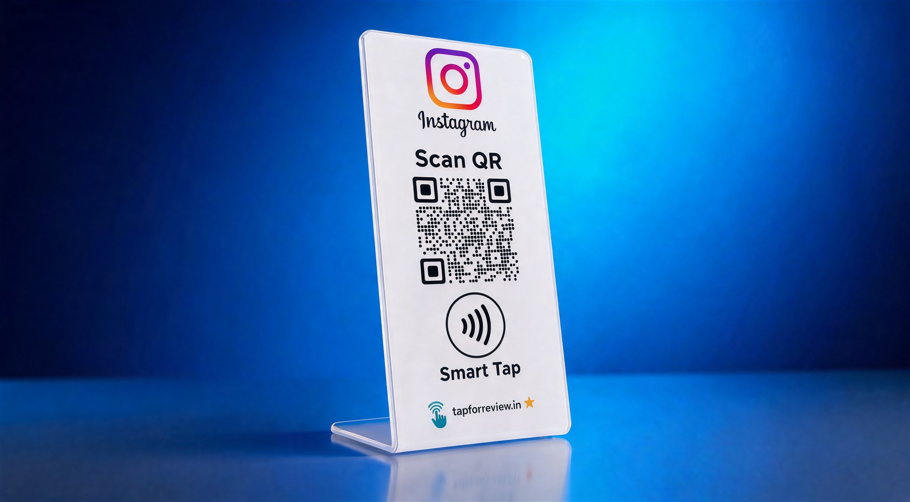 Smart Tap Instagram tap-and-scan stand